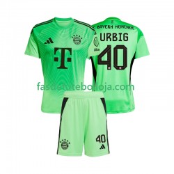 Camisola Guarda-redes 1º Equipamento Bayern de Munique Jonas Urbig 40 2025-2026 Manga Curta ,Criança