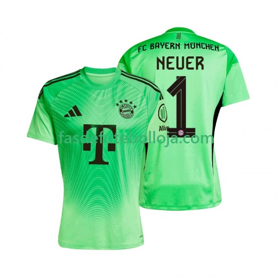 Camisola Guarda-redes 1º Equipamento Bayern de Munique Manuel Neuer 1 2025-2026 Manga Curta ,Homem