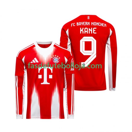 Camisola 1º Equipamento Bayern de Munique Harry Kane 9 2025-2026 Manga Comprida ,Homem
