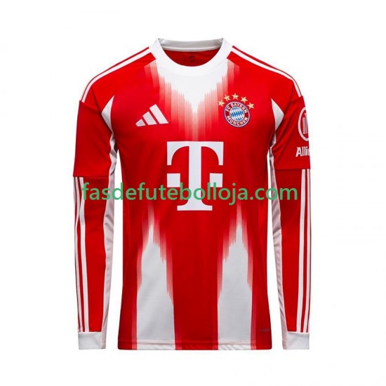 Camisola 1º Equipamento Bayern de Munique 2025-2026 Manga Comprida ,Homem