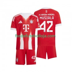 Camisola 1º Equipamento Bayern de Munique Jamal Musiala 42 2025-2026 Manga Curta ,Criança