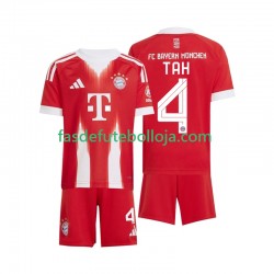 Camisola 1º Equipamento Bayern de Munique Jonathan Tah 4 2025-2026 Manga Curta ,Criança