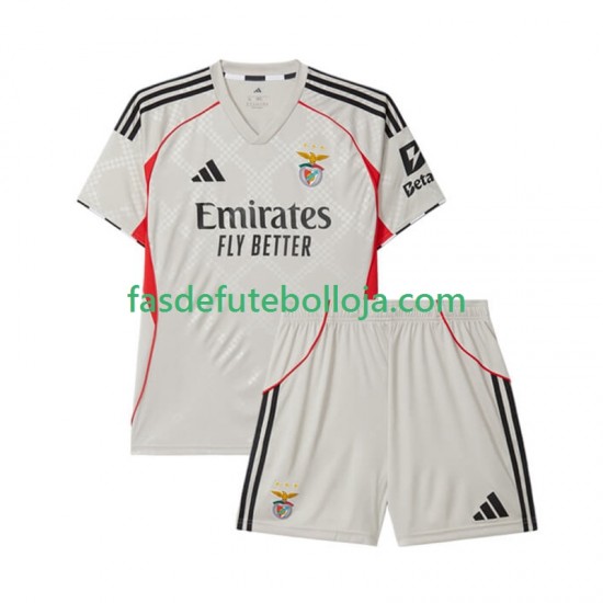 Camisola 2º Equipamento Benfica 2025-2026 Manga Curta ,Criança