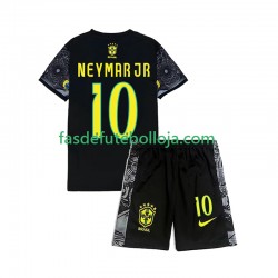 1º Equipamento Seleção Brasileira Neymar JR 10 Cheist the Redeemer Football Shirts 2024 Manga Curta ,Criança