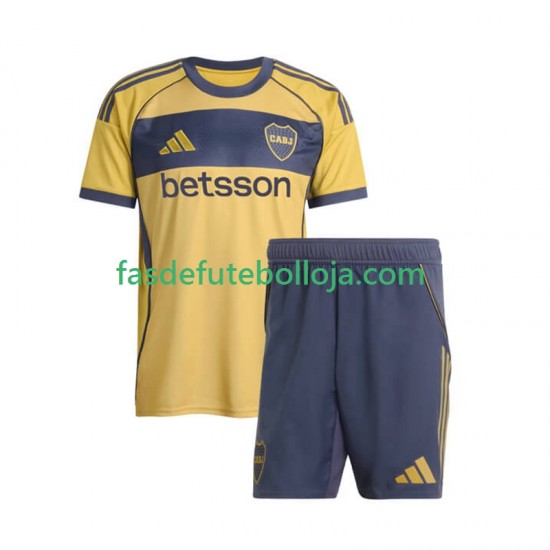 Camisola 2º Equipamento CA Boca Juniors 2025-2026 Manga Curta ,Criança