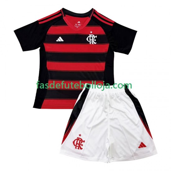 Camisola 1º Equipamento CR Flamengo 2025-2026 Manga Curta ,Criança