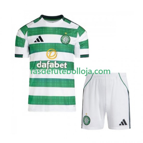 Camisola 1º Equipamento Celtic FC 2025-2026 Manga Curta ,Criança