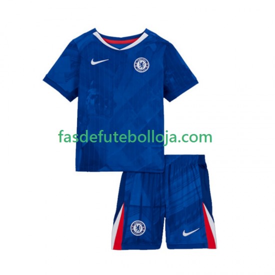 Camisola 1º Equipamento Chelsea 2025-2026 Manga Curta ,Criança
