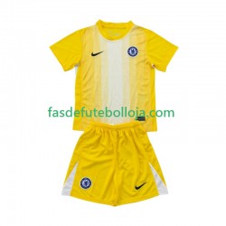 Camisola Guarda-redes 3º Equipamento Chelsea 2025-2026 Manga Curta ,Criança