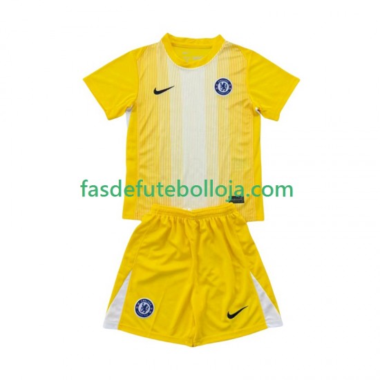Camisola Guarda-redes 3º Equipamento Chelsea 2025-2026 Manga Curta ,Criança