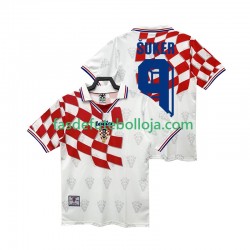 Camisola 1º Equipamento Seleção Croata BSUKER 9 1998 Manga Curta Retro ,Homem