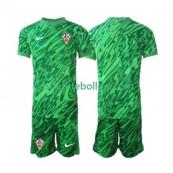 Camisola Guarda-redes 2º Equipamento Seleção Croata 2024 Manga Curta ,Criança