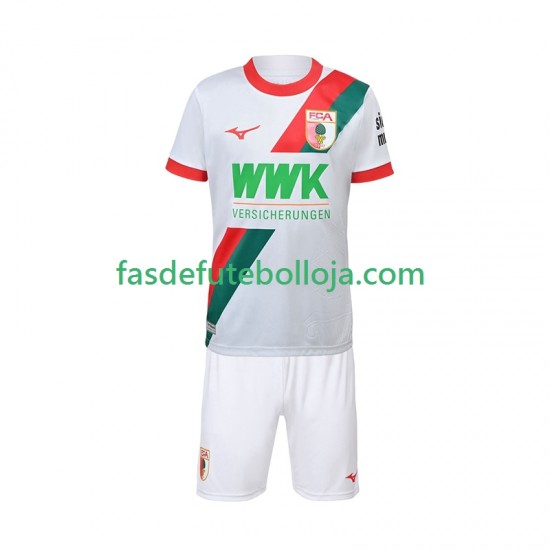 Camisola 1º Equipamento FC Augsburg 2025-2026 Manga Curta ,Criança
