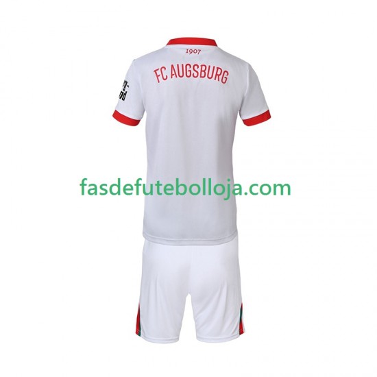 Camisola 1º Equipamento FC Augsburg 2025-2026 Manga Curta ,Criança