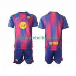 Camisola 1º Equipamento FC Barcelona 2025-2026 Manga Curta ,Criança