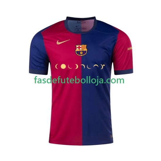 Camisola 1º Equipamento FC Barcelona Coldplay 2024-2025 Manga Curta ,Homem