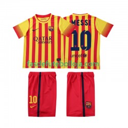 Camisola 2º Equipamento FC Barcelona Lionel Messi 10 2013 2014 Manga Curta Retro ,Criança