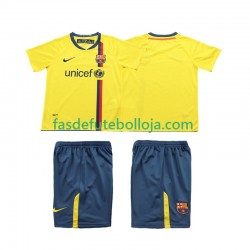 Camisola 2º Equipamento FC Barcelona 2009 2008 Manga Curta Retro ,Criança