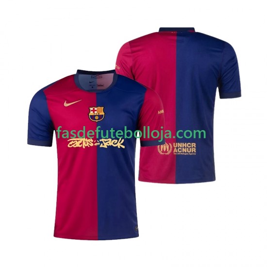 Camisola 1º Equipamento FC Barcelona TRAVIS SCOTT 2024-2025 Manga Curta ,Homem