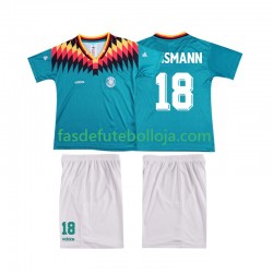 Camisola 2º Equipamento Seleção Alemã KLINSMANN 18 1994 Manga Curta Retro ,Criança