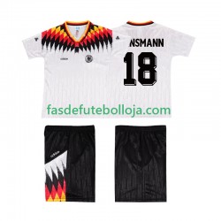 Camisola 1º Equipamento Seleção Alemã KLINSMANN 18 1994 Manga Curta Retro ,Criança