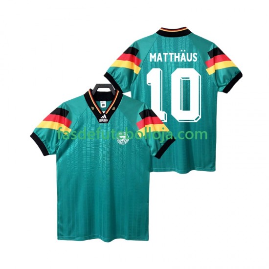 Camisola 2º Equipamento Seleção Alemã MATTHAUS 10 1992 Manga Curta Retro ,Homem
