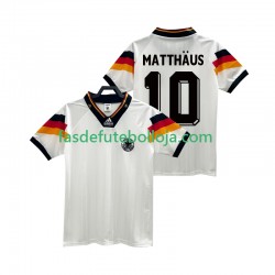 Camisola 1º Equipamento Seleção Alemã MATTHAUS 10 1992 Manga Curta Retro ,Homem