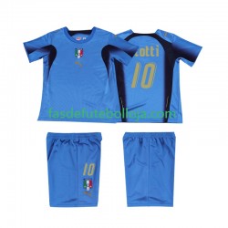 Camisola 1º Equipamento Seleção Italiana TOTTI 10 2006 Manga Curta Retro ,Criança