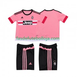Camisola 2º Equipamento Juventus 2015 2016 Manga Curta Retro ,Criança