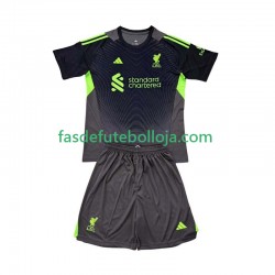 Camisola Guarda-redes 1º Equipamento Liverpool 2025-2026 Manga Curta ,Criança