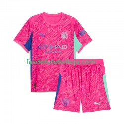Camisola Guarda-redes 2º Equipamento Manchester City 2025-2026 Manga Curta ,Criança