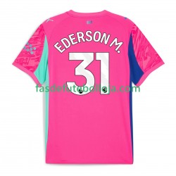 Camisola Guarda-redes 2º Equipamento Manchester City Ederson Moraes 31 2025-2026 Manga Curta ,Homem