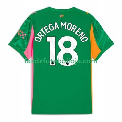 Camisola Guarda-redes 1º Equipamento Manchester City ORTEGA MORENO 18 2025-2026 Manga Curta ,Homem