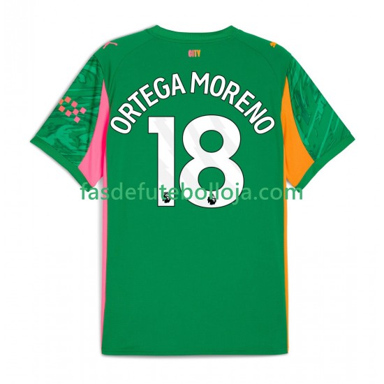 Camisola Guarda-redes 1º Equipamento Manchester City ORTEGA MORENO 18 2025-2026 Manga Curta ,Homem