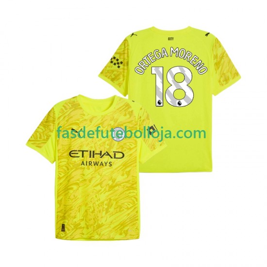 Camisola Guarda-redes 3º Equipamento Manchester City ORTEGA MORENO 18 2025-2026 Manga Curta ,Homem