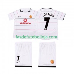 Camisola 1º Equipamento Manchester United Cristiano Ronaldo 7 2003 2005 Manga Curta Retro ,Criança