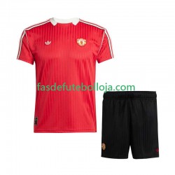 Camisola 1º Equipamento Manchester United d Icon 2025-2026 Manga Curta ,Criança