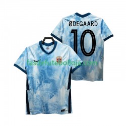 Camisola 2º Equipamento Seleção Norueguesa ODEGAARD 10 2020-2021 Manga Curta ,Homem