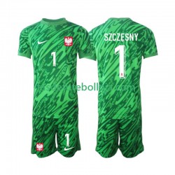 Camisola Guarda-redes 3º Equipamento Selecção Polaca Szczesny 1 2024 Manga Curta ,Criança