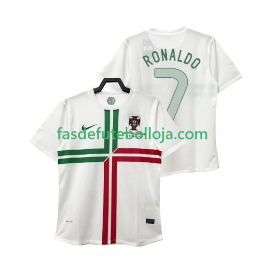 Camisola 2º Equipamento Seleção Portuguesa Cristiano Ronaldo 7 2012 Manga Curta Retro ,Homem