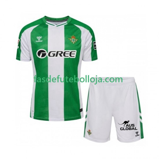 Camisola 1º Equipamento Real Betis 2025-2026 Manga Curta ,Criança