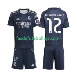 Camisola 2º Equipamento Real Madrid Alexander-Arnold 12 2025-2026 Manga Curta ,Criança