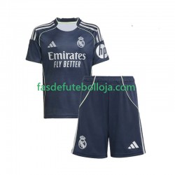 Camisola 2º Equipamento Real Madrid 2025-2026 Manga Curta ,Criança