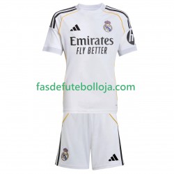 Camisola 1º Equipamento Real Madrid 2025-2026 Manga Curta ,Criança