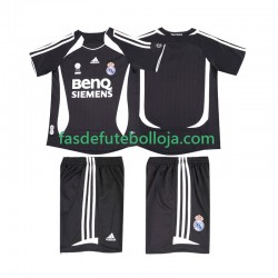 Camisola 2º Equipamento Real Madrid 2007 2006 Manga Curta Retro ,Criança