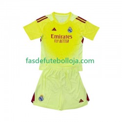 Camisola Guarda-redes 4º Equipamento Real Madrid 2025-2026 Manga Curta ,Criança