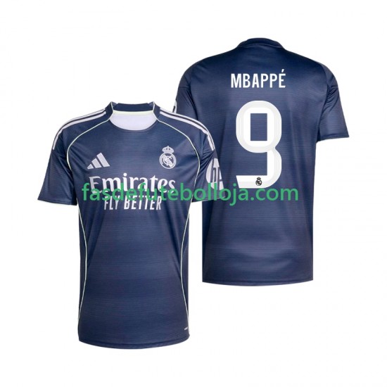 Camisola 2º Equipamento Real Madrid Mbappé Kylian 9 2025-2026 Manga Curta ,Homem
