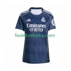 Camisola 2º Equipamento Real Madrid 2025-2026 Manga Curta ,Feminina