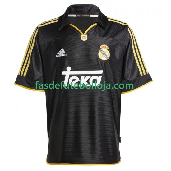 Camisola 2º Equipamento Real Madrid -2000 1999 Manga Curta Retro ,Homem