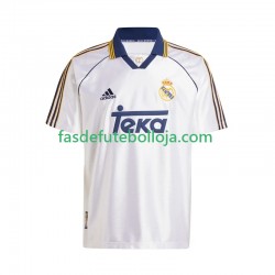 Camisola 1º Equipamento Real Madrid -2000 1999 Manga Curta Retro ,Homem